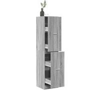 Armoire apothicaire sonoma gris 40x41x174,5cm bois d ingénierie sonoma gris G