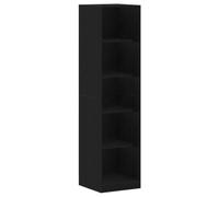 Armoire Autonome Noir Dab 50x50x200 cm en Matériau Bois | MDF, polki, compartiments, design moderne, montage simple, entretien facile