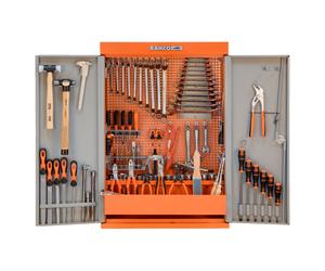Armoire avec 2 portes + kits d'outils multi-usages (110 pcs) - BAHCO 1495CD60TS1