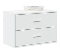 vidaXL Armoire 2 tiroirs blanc 60x31x40 cm en bois d'ingénierie