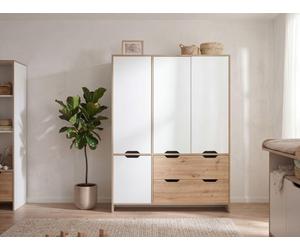 Armoire avec amortisseur de porte / Soft-Close blanc craie Artisan Oak