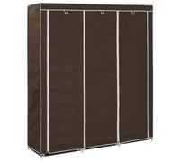 vidaXL Armoire avec compartiments et barres - Marron
