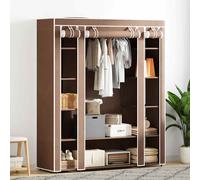Armoire avec Compartiments et Tiges Marron Chambre Penderie Garde-Robe vidaXL