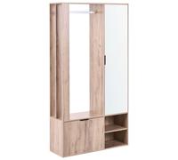 Armoire avec Porte-manteaux et Meuble à Chaussures Rangement pour le Couloir Por