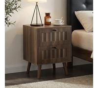 Armoire avec trois tiroirs - Armoire de rangement moderne - Coiffeuse - Structure en bois - Noyer 1