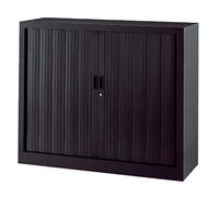 Armoire basse à rideaux monoblocs Généric 100 x 120 cm anthracite