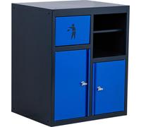 Armoire basse | avec porte-rouleau et module poubelle