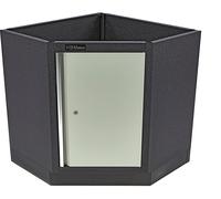 Armoire basse d'angle avec porte pour équipement d'atelier 87x87x91cm Armoire d'angle