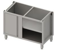 Armoire basse d'angle Boxversion 2.0 avec porte battante, pour pieds/cadre de socle, partie 1/2 pour 640 mm de profondeur de montage 1100x540x660 mm
