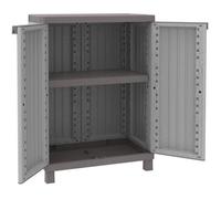 Terry - C-Wood 680, Armoire d'Intérieur et d'Extérieur à 2 Portes à Effet Bois, 1 Étagère Réglable