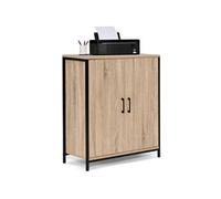 Armoire basse DETROIT 2 portes design industriel