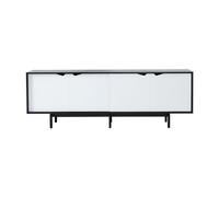 Armoire basse S1 avec avec portes blanches L 200 x D 50 x H 68 cm