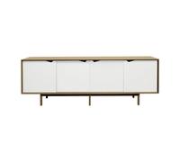 Armoire basse S1 avec avec portes blanches L 200 x D 50 x H 68 cm
