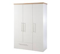 Roba Armoire Bébé "Nele" 3 Portes - 1 Tiroir - Blanc - Décor "Chêne Artisanal Multicolore