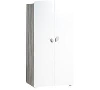 Armoire 2 Portes Bébé En Bois - Leaf Gris TU