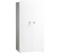 Baby Price Armoire chambre bébé 2 portes New Nao MDF 85x175x56 cm Blanc