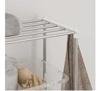 ARMOIRE Blanc - LEMON® Meuble Étagère pour machine à laver - avec rangement - Blanc - 70x27x136cm Aluminium 180 - Soldes