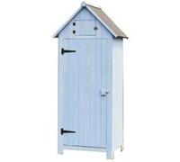 Armoire cabine de rangement 0.41m² bleu Habrita arm0805 Bleu G