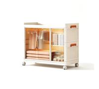 Armoire Chambre Adulte Dressing avec Roues Forte Capacité de Charge