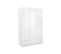 Armoire IMAGE 60B - blanc mat - 3 portes + 2 tiroirs - 121,6 x 191 x 55 cm