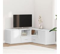 vidaXL Armoire d'angle blanc 200x40x45 cm bois d¿ingénierie Blanc