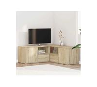 Armoire d angle chêne sonoma 200x40x45 cm bois d'ingénierie