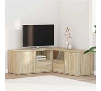 vidaXL Armoire d'angle chêne sonoma 200x40x45 cm bois d¿ingénierie Marron