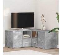 vidaXL Armoire d'angle gris béton 160x40x45 cm bois d’ingénierie