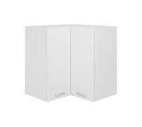 vidaXL Armoire d'angle suspendue Lyon Blanc 57x57x60 cm Bois
