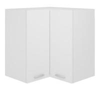 vidaXL Armoire d'angle suspendue Lyon Blanc 57x57x60 cm Bois