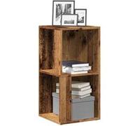 vidaXL Armoire d'angle Vieux Bois 33x33x67 cm Bois ingénierie, étagère d'angle, bibliothèque, vitrine, étagère à Livres, Armoire, unité d'angle