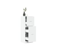 vidaXL Armoire d'apothicaire en bois d'ingénierie blanc 40×41×118 cm