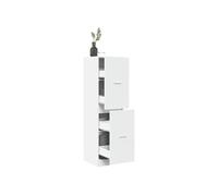 vidaXL Armoire d'apothicaire Blanc 40x41x144,5 cm Bois d'ingénierie, Coffre d'apothicaire, Meuble d'apothicaire, Coffre à tiroirs d'apothicaire