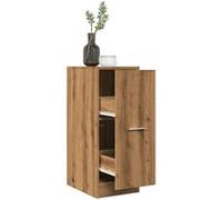 vidaXL Armoire d'apothicaire Chêne artisanal Bois d'ingénierie Coffre à tiroirs Marron