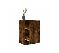 Armoire d apothicaire chêne fumé 40x41x77,5cm bois d ingénierie