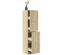 vidaXL Armoire d'apothicaire Chêne Sonoma – Bois d'ingénierie – Coffre à tiroirs