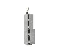 Armoire d apothicaire gris béton 30x41x174,5 cm bois ingénierie