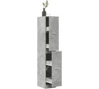 vidaXL Armoire d'apothicaire gris béton – 30 x 41 x 174,5 cm – Bois ingénierie