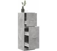 Armoire d apothicaire gris béton 40x41x118 cm bois d ingénierie Gris béton G