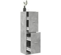 vidaXL Armoire d'apothicaire gris béton 40x41x144,5 cm bois ingénierie