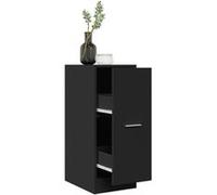 vidaXL Armoire d'apothicaire noir 30x41x77,5 cm Bois d'ingénierie