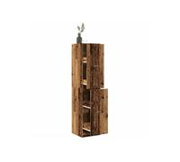 Armoire d apothicaire vieux bois 40x41x174,5 cm bois ingénierie