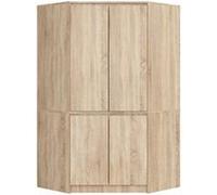 AKORD Armoire d'angle S100 – Intérieur spacieux – 4 portes – 100×180×50 cm – Chêne Sonoma