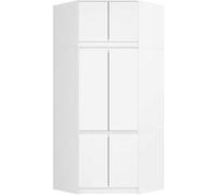 Akord Armoire D'angle Avec Surmeuble Blanc 100X50X235