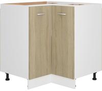 Armoire d'angle basse "Lyon" Chêne Sonoma 75,5 x 75,5 x 81,5 cm Bois d'ingénierie