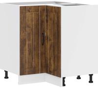 Armoire d'angle de cuisine Lucca chêne fumé bois d'ingénierie