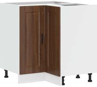Armoire d'angle de cuisine Porto chêne marron bois d'ingénierie