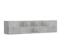 Armoire d'angle gris béton 200x40x45 cm bois d’ingénierie