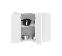 Armoire d angle murale de cuisine Porto blanc bois d ingénierie