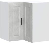 Armoire d'angle murale de cuisine Porto gris béton